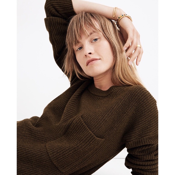 Madewell Thompson Pullover Pocket Sweater New XS - Picture 2 of 11